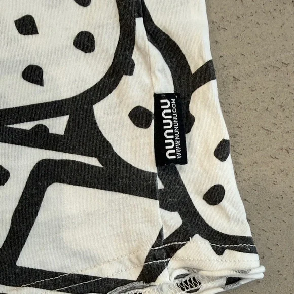 Nununu Graphic Black and White Tank Top - Picture 3 of 4